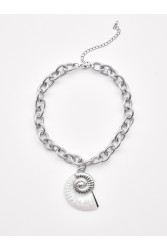 KALEIDO Almi Necklace Silver Επάργυρο Κολιέ από Ανοξείδωτο Ατσάλι