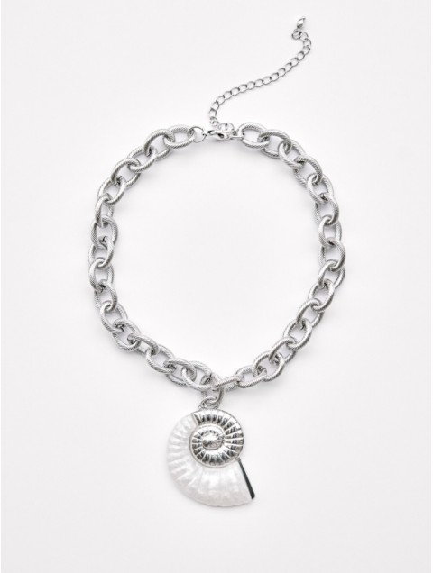 KALEIDO Almi Necklace Silver Επάργυρο Κολιέ από Ανοξείδωτο Ατσάλι
