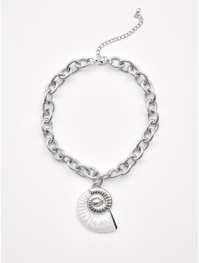 KALEIDO Almi Necklace Silver Επάργυρο Κολιέ από Ανοξείδωτο Ατσάλι