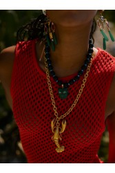 KALEIDO Aragosta Necklace Gold Επιχρυσωμένο Κολιέ από Ανοξείδωτο Ατσάλι