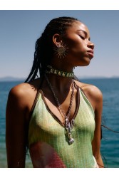 KALEIDO Aragosta Necklace Silver Επάργυρο Κολιέ από Ανοξείδωτο Ατσάλι