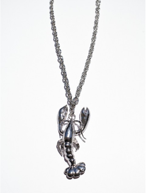 KALEIDO Aragosta Necklace Silver Επάργυρο Κολιέ από Ανοξείδωτο Ατσάλι
