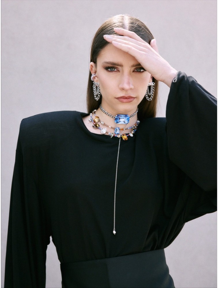 KALEIDO Aria Necklace Επάργυρο Κολιέ από Ανοξείδωτο Ατσάλι