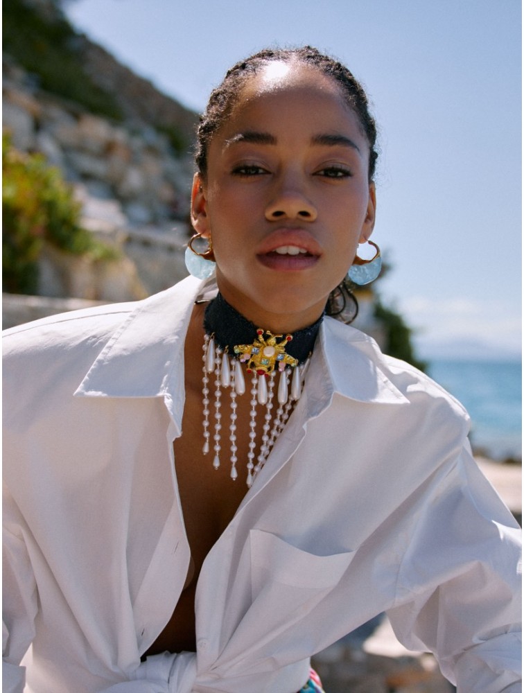 KALEIDO Bahia Earrings Επιχρυσωμένα Σκουλαρίκια από Ανοξείδωτο Ατσάλι