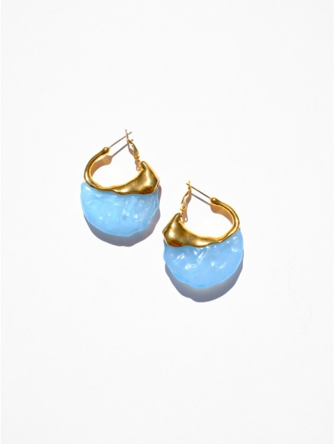 KALEIDO Bahia Earrings Επιχρυσωμένα Σκουλαρίκια από Ανοξείδωτο Ατσάλι