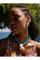 KALEIDO Cayo Earrings Gold Επιχρυσωμένα Σκουλαρίκια από Ορείχαλκο