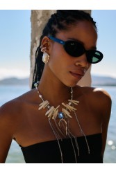 KALEIDO Cayo Earrings Silver Επάργυρα Σκουλαρίκια από Ορείχαλκο