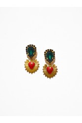 KALEIDO Clementine Earrings Επιχρυσωμένα Σκουλαρίκια από Ορείχαλκο