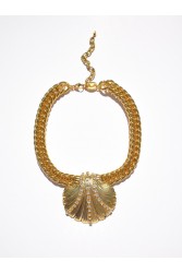 KALEIDO Concha Necklace Gold Crystal Επιχρυσωμένο Κολιέ από Ανοξείδωτο Ατσάλι