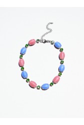 KALEIDO Confetti Necklace Επάργυρο Κολιέ από Ανοξείδωτο Ατσάλι και Κρύσταλλα