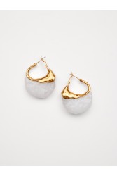 KALEIDO Cove Earrings Χρυσά Σκουλαρίκια από Επιχρυσωμένο Ανοξείδωτο Ατσάλι