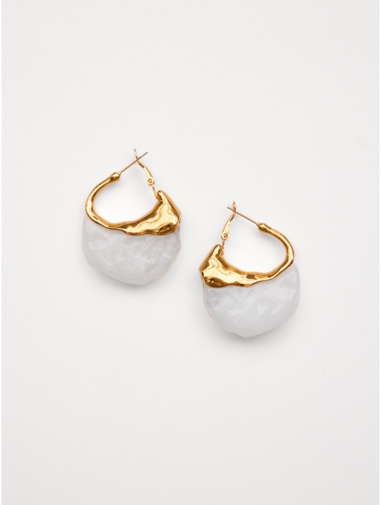 KALEIDO Cove Earrings Χρυσά Σκουλαρίκια από Επιχρυσωμένο Ανοξείδωτο Ατσάλι