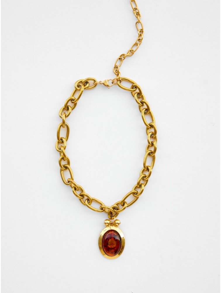 KALEIDO Crown Necklace Gold Plated Stainless Steel Necklace