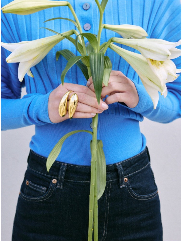 KALEIDO Drift Ring Gold Gold Plated Brass Ring
