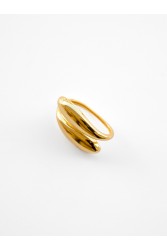 KALEIDO Drift Ring Gold Gold Plated Brass Ring