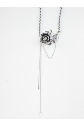KALEIDO Dusty Miller Necklace Επάργυρο Κολιέ από Ορείχαλκο