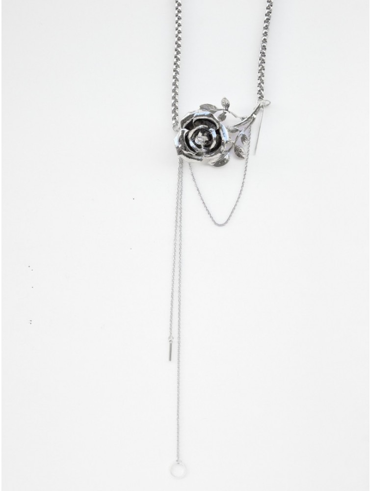 KALEIDO Dusty Miller Necklace Επάργυρο Κολιέ από Ορείχαλκο