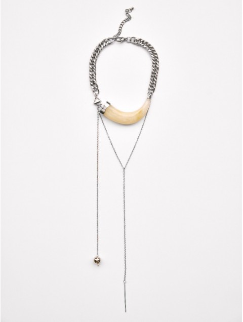 KALEIDO Gaya Necklace Επάργυρο Κολιέ από Ανοξείδωτο Ατσάλι