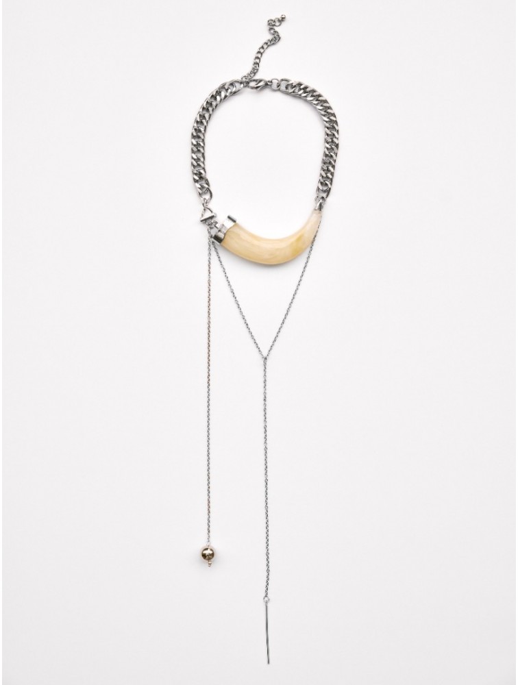 KALEIDO Gaya Necklace Επάργυρο Κολιέ από Ανοξείδωτο Ατσάλι