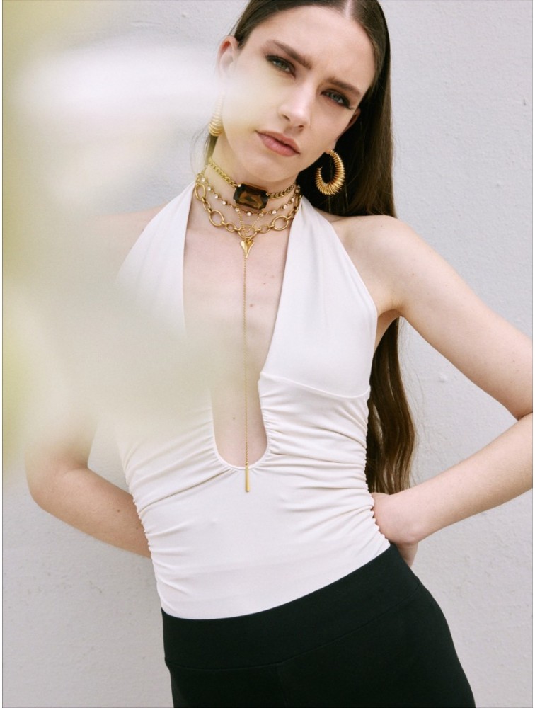 KALEIDO Icon Choker Gold Plated Stainless Steel Necklace