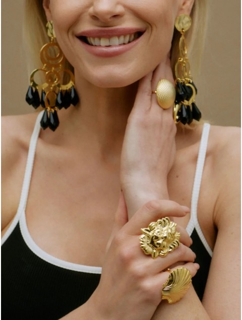 KALEIDO KOA RING(GOLD) 24k gold plated brass 