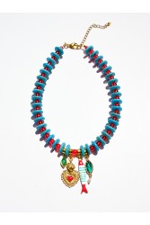 KALEIDO Kai Necklace Πολύχρωμο Κολιέ από Ανοξείδωτο Ατσάλι