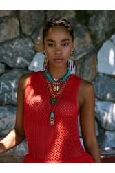 KALEIDO Kai Necklace Πολύχρωμο Κολιέ από Ανοξείδωτο Ατσάλι