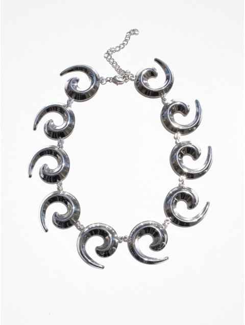 KALEIDO Kira Necklace Silver Επάργυρο Κολιέ από Ανοξείδωτο Ατσάλι