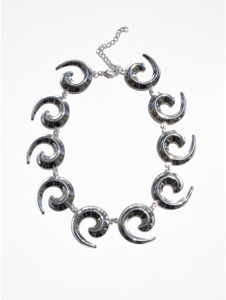 KALEIDO Kira Necklace Silver Επάργυρο Κολιέ από Ανοξείδωτο Ατσάλι