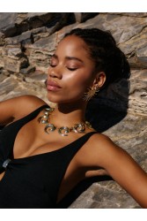 KALEIDO Kira Necklace Επιχρυσωμένο Κολιέ από Ανοξείδωτο Ατσάλι