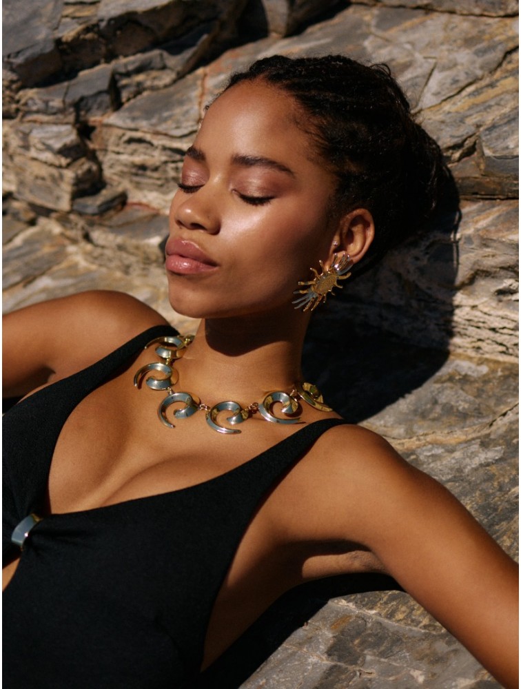 KALEIDO Kira Necklace Επιχρυσωμένο Κολιέ από Ανοξείδωτο Ατσάλι