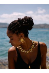 KALEIDO Kira Necklace Επιχρυσωμένο Κολιέ από Ανοξείδωτο Ατσάλι