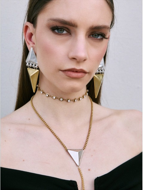KALEIDO Kraken Earrings Επαργυρωμένα  και Επιχρυσωμένα Σκουλαρίκια από Ορείχαλκο
