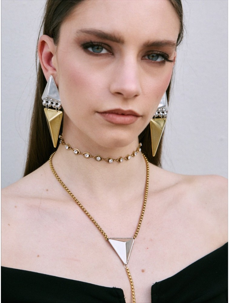 KALEIDO Kraken Earrings Επαργυρωμένα  και Επιχρυσωμένα Σκουλαρίκια από Ορείχαλκο