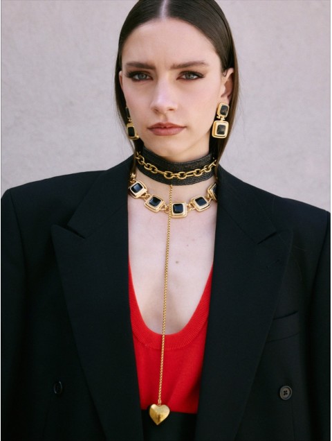 KALEIDO La Femme Earrings Επιχρυσωμένα Σκουλαρίκια από Ορείχαλκο 