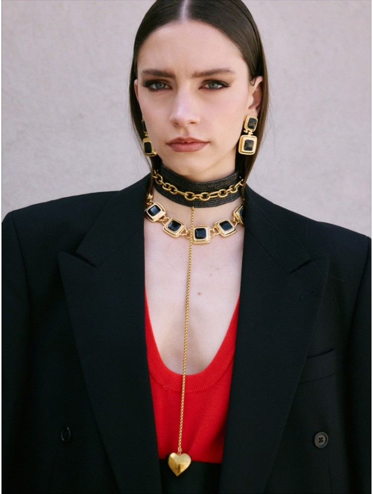 KALEIDO La Femme Earrings Επιχρυσωμένα Σκουλαρίκια από Ορείχαλκο
