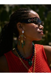 KALEIDO Lagrima Earrings Επιχρυσωμένα Σκουλαρίκια από Ορείχαλκο