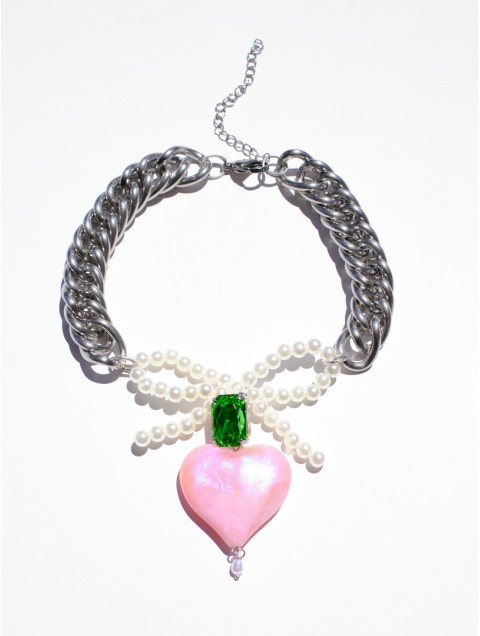 KALEIDO Lazo de Amor Necklace Επάργυρο Κολιέ από Ανοξείδωτο Ατσάλι