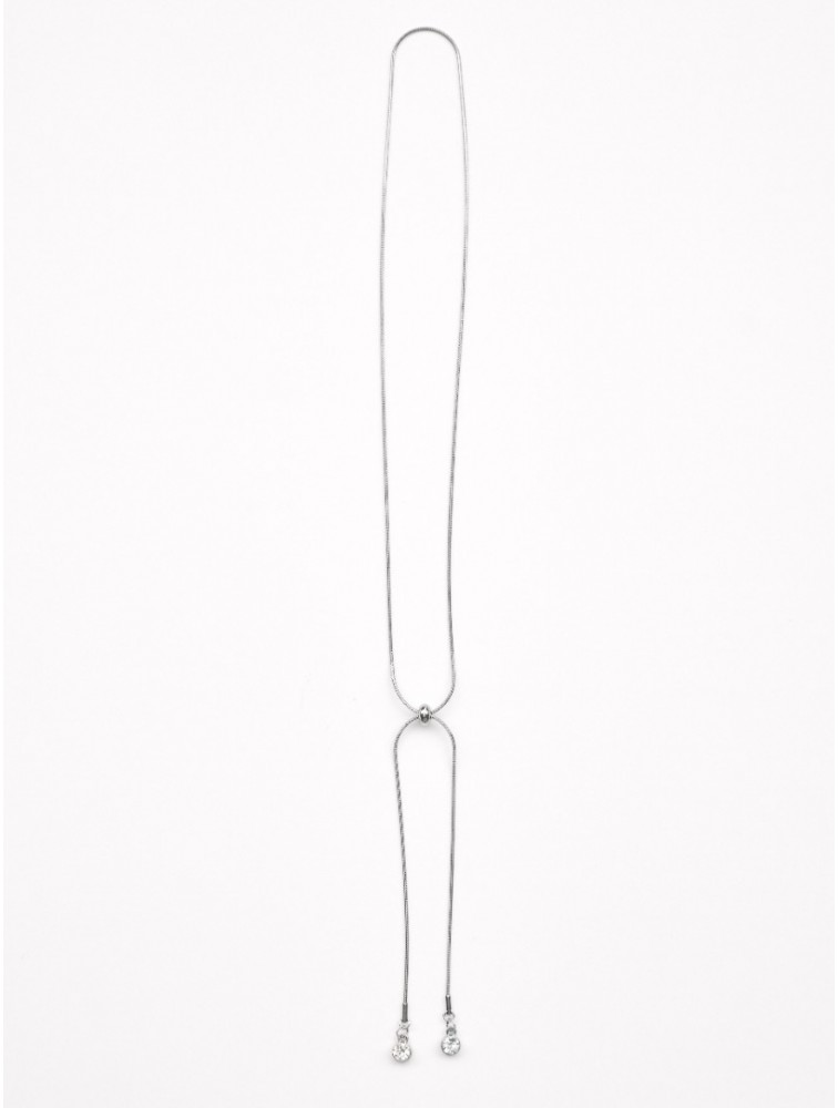 KALEIDO Loop Necklace Επάργυρο Κολιέ από Ανοξείδωτο Ατσάλι