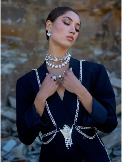 KALEIDO MADNESS Necklace Ασημένιο Κολιέ