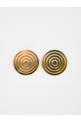 KALEIDO Maze Earrings Gold Επιχρυσωμένα Σκουλαρίκια από Ορείχαλκο