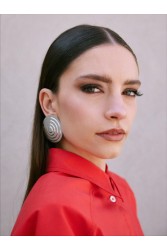 KALEIDO Maze Earrings Silver Επάργυρα Σκουλαρίκια από Ορείχαλκο