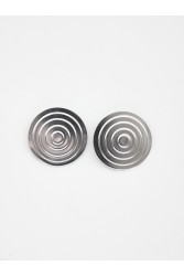 KALEIDO Maze Earrings Silver Επάργυρα Σκουλαρίκια από Ορείχαλκο