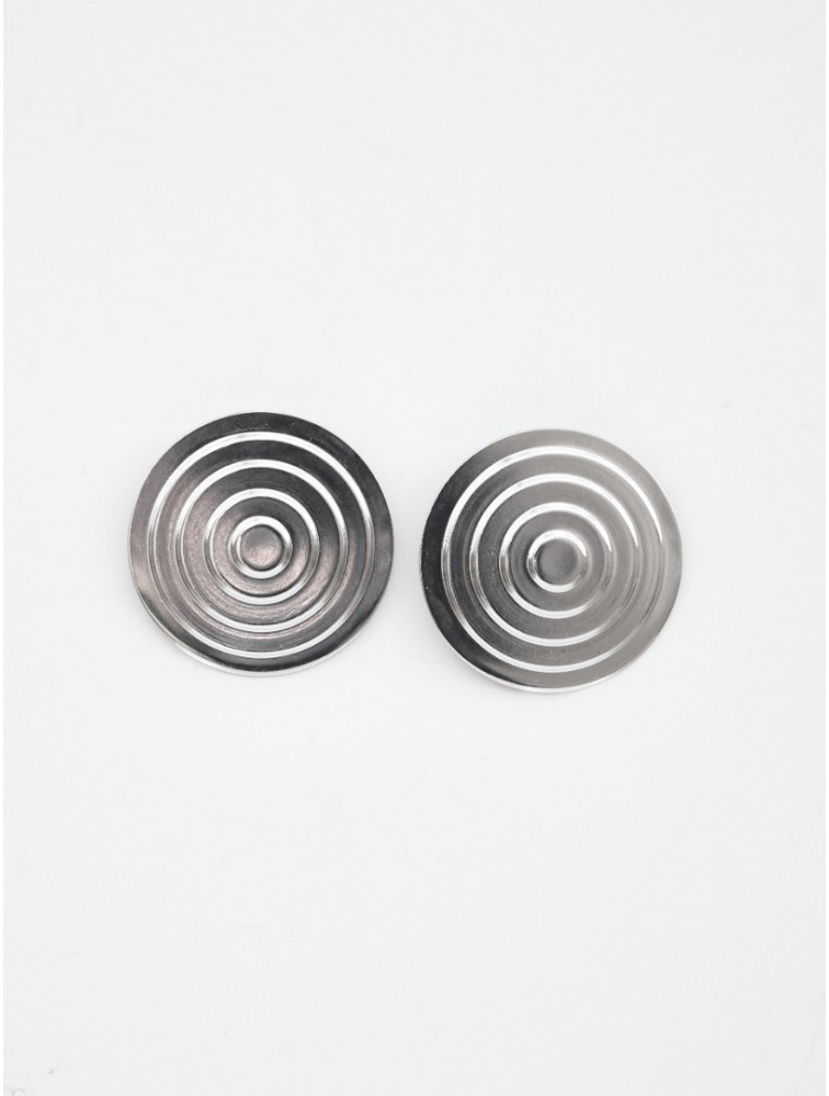 KALEIDO Maze Earrings Silver Επάργυρα Σκουλαρίκια από Ορείχαλκο