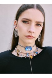 KALEIDO Mosaic Necklace Πολύχρωμο Κολιέ από Χάντρες