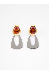 KALEIDO Muse Earrings Silver and Gold Plated Brass Earrings