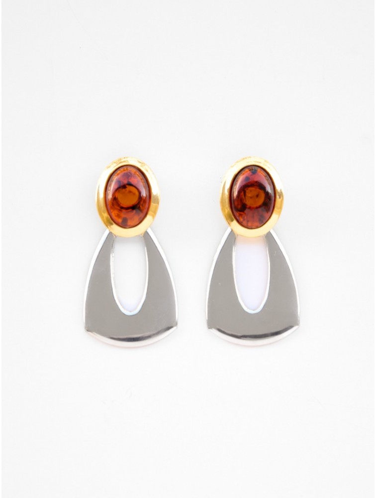 KALEIDO Muse Earrings Silver and Gold Plated Brass Earrings
