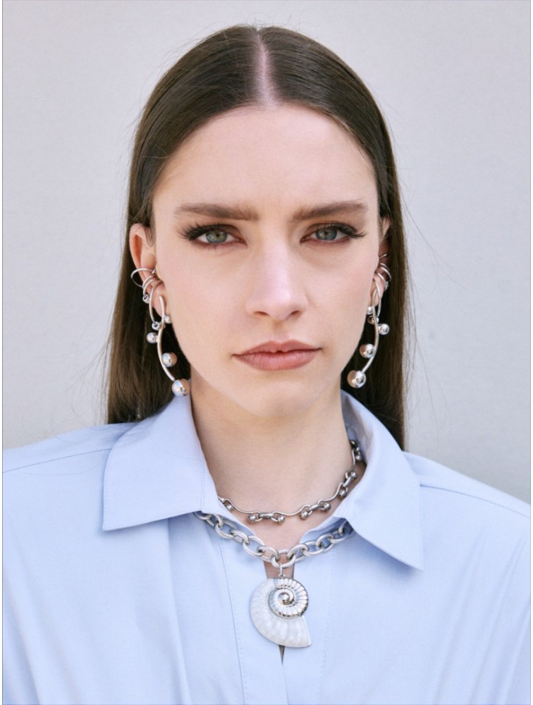 KALEIDO Nami Necklace Επάργυρο Κολιέ από Ανοξείδωτο Ατσάλι
