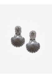 KALEIDO Ocean Muse Earrings Silver Crystal Επάργυρα Σκουλαρίκια από Ορείχαλκο