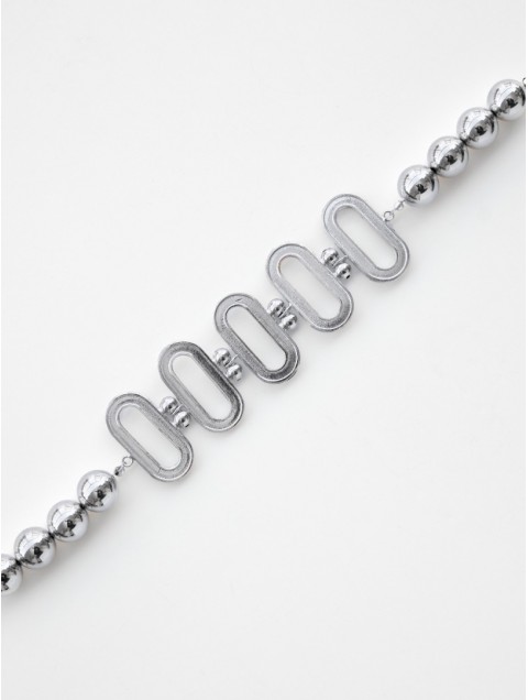 KALEIDO Portal Choker Επάργυρο Κολιέ από Ορείχαλκο
